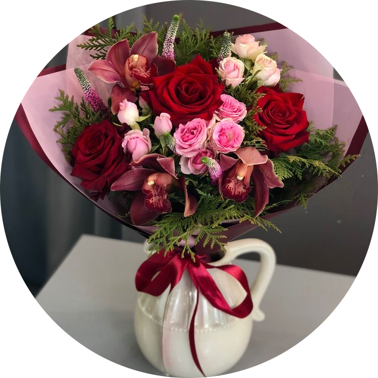 red flowers